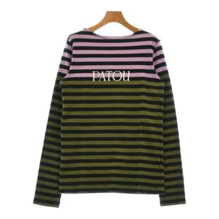 パトゥ(PATOU)のPATOU パトゥ Tシャツ・カットソー XL 紫xカーキx黒(ボーダー) 【古着】【中古】(カットソー(半袖/袖なし))