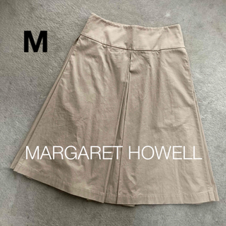 MARGARET HOWELL - MARGARET HOWELL マーガレットハウエル ひざ丈スカート コットン