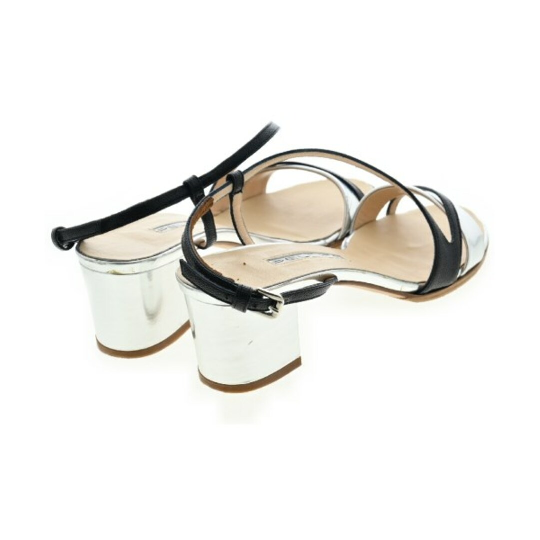PELLICO - PELLICO ペリーコ サンダル 38(25cm位) シルバーx黒 PELLICO - PELLICO ペリーコ サンダル 38(25cm位) シルバーx黒