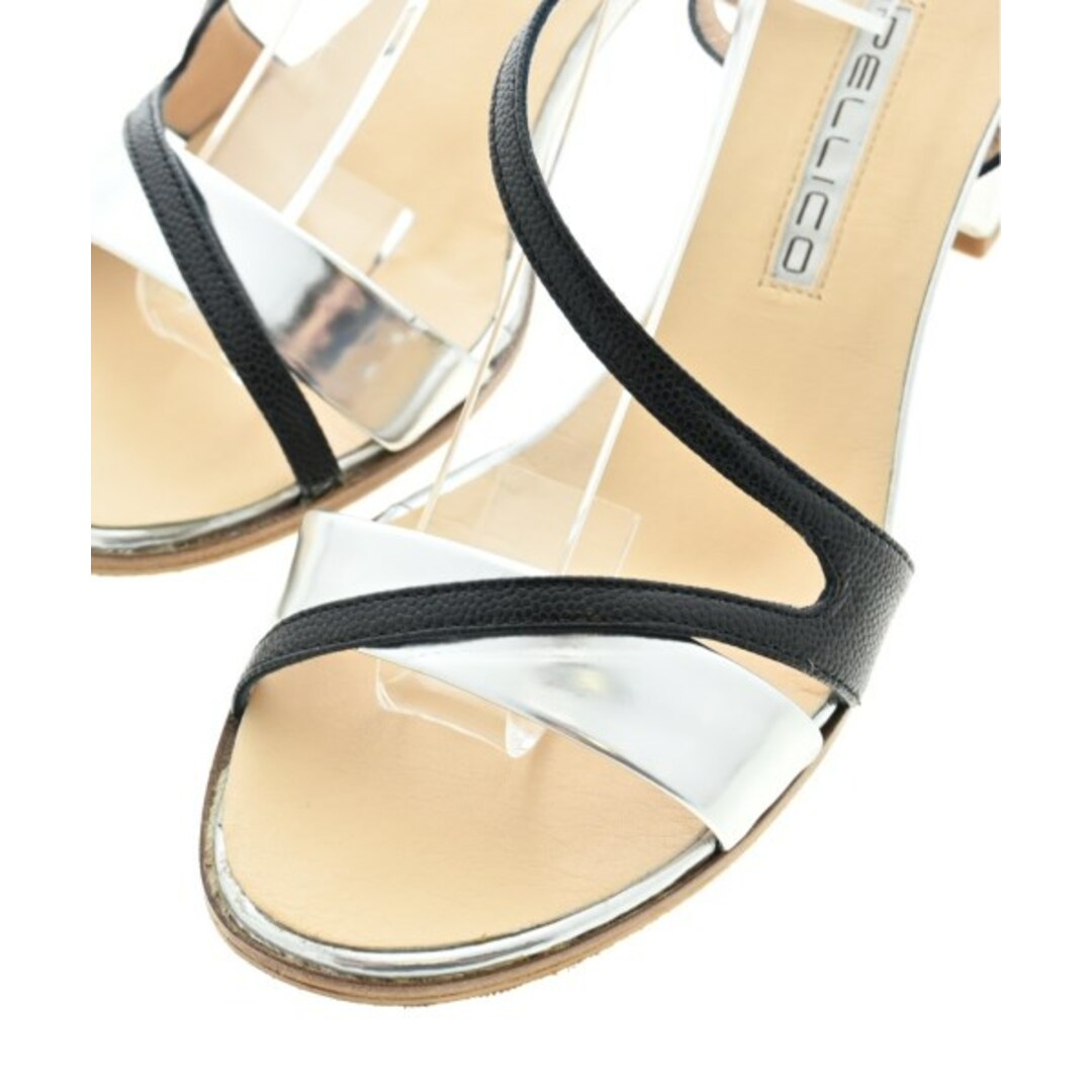 PELLICO - PELLICO ペリーコ サンダル 38(25cm位) シルバーx黒 PELLICO - PELLICO ペリーコ サンダル 38(25cm位) シルバーx黒