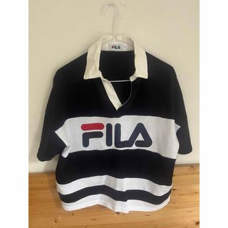 フィラ(FILA)のフィラ　レディース　ラガーシャツ　ティシャツ　M(Tシャツ(半袖/袖なし))