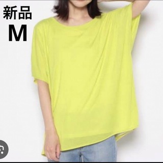 coen - 【新品】コーエン coen シアー レイヤードTシャツ　イエロー　Mサイズ