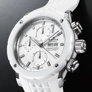 エドックス(EDOX)のエドックスEDOXクロノオフショア1自動巻き01122-3B1-BIN1-S中古(腕時計(アナログ))