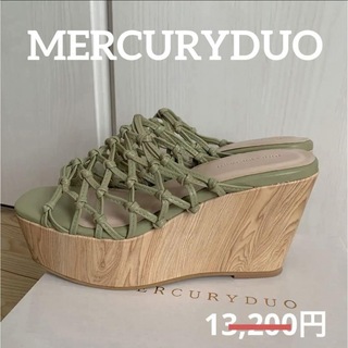 MERCURYDUO - 新品　サンダル　ウェッジソール　マーキュリーデュオ　ランダ　24 24.5 厚底