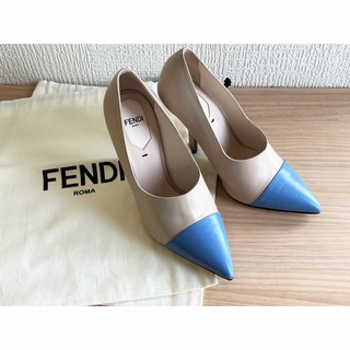 フェンディ(FENDI)のFENDI バイカラーパンプス　36.5(ハイヒール/パンプス)