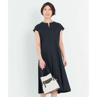 23区 【洗える】 リネンヴィスコースストレッチ　ワンピース 麻　￥36,300