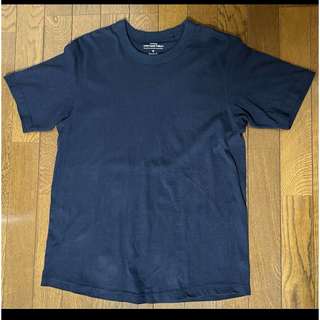 ジーユー(GU)のジーユー　Tシャツ　ネイビー　コットン　M(Tシャツ/カットソー(半袖/袖なし))