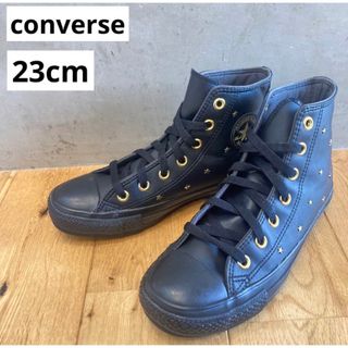 コンバース(CONVERSE)のconverse コンバース　オールスターハイ　レディース　スニーカー　黒金(スニーカー)