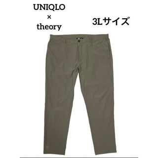 ユニクロ(UNIQLO)のUNIQLO × theory 感動パンツ　 カーキ　 大きいサイズ　3Lサイズ(その他)