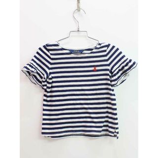 ラルフローレン(Ralph Lauren)の【夏物 新入荷!】『ラルフローレン/Ralph Lauren』100cm 半袖Tシャツ/半袖カットソー 紺×白×赤 【中古】子供服 キッズ kids 女の子 夏 tops 206042(Tシャツ/カットソー)