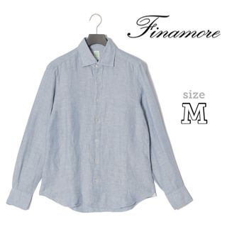 FINAMORE - 新品 定価3.5万円 Finamore / フィナモレ コットンリネン シャツ