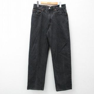 リーバイス(Levi's)のW31★古着 ジーンズ Levis リーバイス 550 メンズ コットン 黒 ブラック デニム 24jun01 中古 ボトムス ジーパン Gパン ロング パンツ(ワークパンツ/カーゴパンツ)