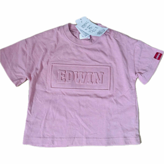 エドウィン(EDWIN)の新品未使用　タグ付き　EDWIN  ロゴTシャツ　エンボイス　Tシャツ　ピンク(Tシャツ/カットソー)