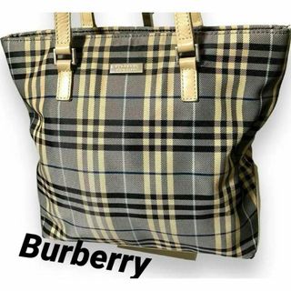 バーバリーブルーレーベル(BURBERRY BLUE LABEL)の美品 バーバリー Burberry トート バック ブルーレーベル チェック(トートバッグ)