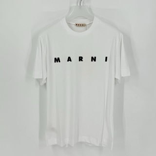 マルニ(Marni)の新品　マルニ　ロゴTシャツ　レディース　ティーシャツ　ホワイト　白　ブランド人気(Tシャツ(半袖/袖なし))