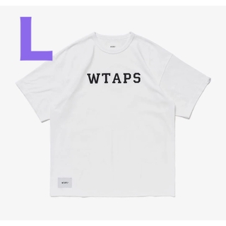 Lサイズ WTAPS 24SS ACADEMY SS COLLEGE WHITE(Tシャツ/カットソー(半袖/袖なし))