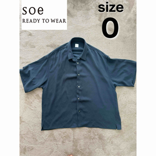 ソーイ(SOE)の【soe】半袖シャツ　グレー　0(シャツ)