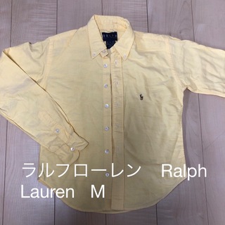Ralph Lauren - ラルフローレン　Ralph Lauren ロゴ　ボタンダウン　シャツ　長袖　M