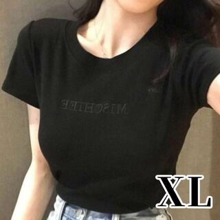 ブラック Tシャツ 無地 シンプル  韓国ファッション  ダンス 原宿系(Tシャツ(半袖/袖なし))