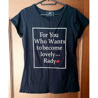 レディー(Rady)のRady ブラック 黒 Tシャツ(Tシャツ(半袖/袖なし))