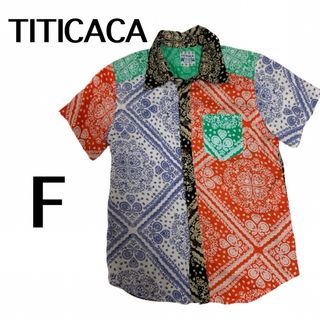 チチカカ(titicaca)の美品☆ TITICACA☆アロハシャツ☆エスニック柄☆フリーサイズ☆ユニセックス(シャツ)