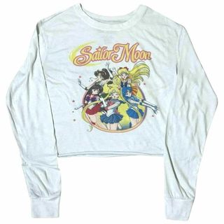 セーラームーン(セーラームーン)のビンテージ　美少女戦士セーラームーン　ロンT  レディースL カットオフ　長袖(Tシャツ(長袖/七分))