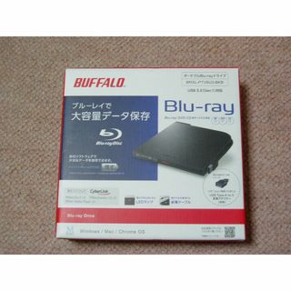 バッファロー(Buffalo)の【新品】Buffalo ブルーレイドライブ外付け BRXL-PTV6U3-BKB(PC周辺機器)