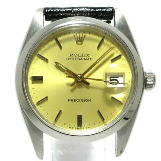ロレックス(ROLEX)のROLEX(ロレックス) 腕時計 オイスターデイト 6694 メンズ SS/社外ベルト/不動品 ゴールド(その他)