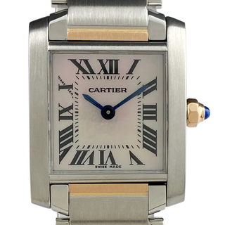 カルティエ(Cartier)のカルティエ タンクフランセーズ SM W51027Q4 クォーツ レディース 【中古】(腕時計)