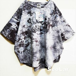 ScoLar - 【ScoLar】SCOLAR GARDEN柄 タイダイ染めTシャツ タグ付未使用
