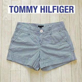 TOMMY HILFIGER シアサッカー ストライプ ショートパンツ コットン