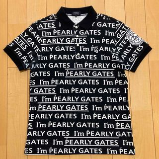 パーリーゲイツ(PEARLY GATES)のPEARLY GATES パーリーゲイツ　ポロシャツ　半袖　メンズ　ネイビー　5(ウエア)