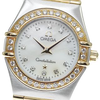 オメガ(OMEGA)のオメガ OMEGA 1267.75 コンステレーションミニ ダイヤベゼル 12P YGコンビ クォーツ レディース 良品 _815415(腕時計)