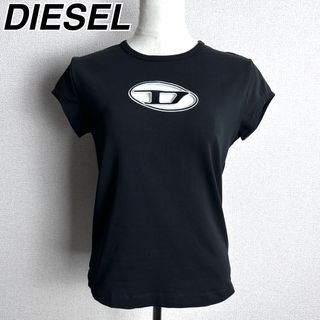 DIESEL - DIESEL  ディーゼル　くり抜きロゴTシャツ　ブラック　黒 