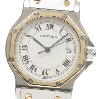 カルティエ(Cartier)のカルティエ CARTIER W2001583 サントスオクタゴン LM YGコンビ デイト クォーツ レディース _819941(腕時計)