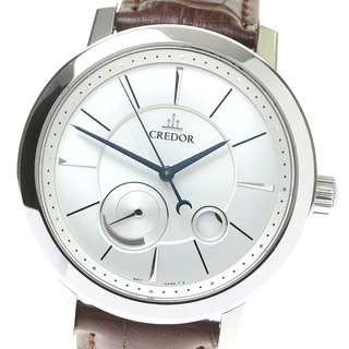 セイコー(SEIKO)のセイコー SEIKO GCLL997/5R77-0AA0 クレドール ノード ムーンフェイズ スプリングドライブ メンズ 箱・保証書付き_817508(腕時計(アナログ))