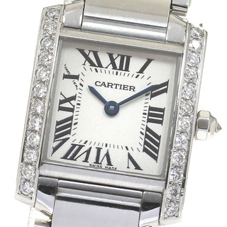 カルティエ(Cartier)のカルティエ CARTIER W51008Q3 タンクフランセーズ SM アフターダイヤモンド クォーツ レディース _799419(腕時計)