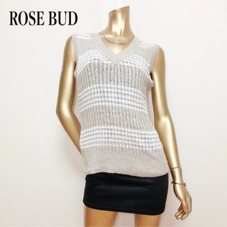 ローズバッド(ROSE BUD)のROSE BUD ノースリーブ トップス ノースリーブニット(ニット/セーター)