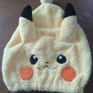 ポケモン　ピカチュウ　タオルキャップ(タオル/バス用品)