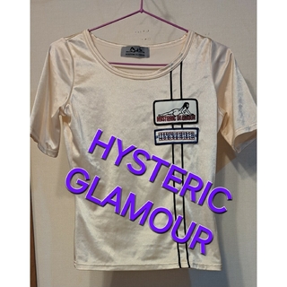 ヒステリックグラマー(HYSTERIC GLAMOUR)のHYSTERIC GLAMOUR半袖Tシャツ カットソー .トップスワッペン(Tシャツ(半袖/袖なし))