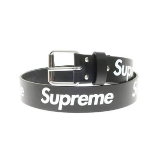 Supreme - 【中古】シュプリーム Supreme Repeat Leather Belt レザー ベルト ブラック【サイズM】【メンズ】