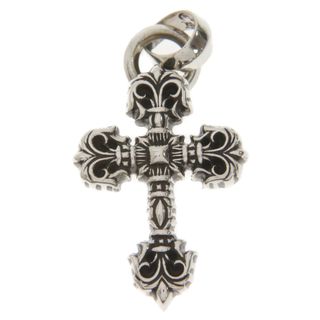 クロムハーツ(Chrome Hearts)のCHROME HEARTS クロムハーツ FILIG CROSS-XSM W BALE フィリグリークロスXSベイル wベイル シルバーネックレストップ(ネックレス)