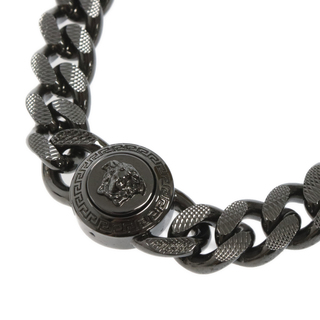 ヴェルサーチ(VERSACE)のVERSACE ヴェルサーチ Chain Medusa Necklace メデューサ チェーン ネックレス ブラック DG16949(ネックレス)