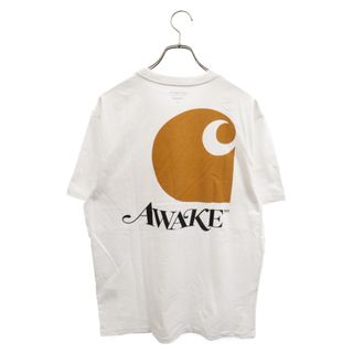 Carhartt WIP カーハート ダブリューアイピー ×AWAKE NY S/S TEE アウェイク バックプリントポケット半袖Tシャツ ホワイト(Tシャツ/カットソー(半袖/袖なし))