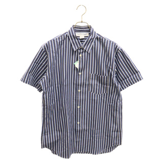 COMME des GARCONS SHIRT コムデギャルソンシャツ 23SS ストライプ半袖シャツ ライト ブルー/ホワイト FZ-B075