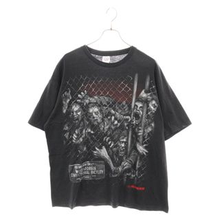 VINTAGE ヴィンテージ 00s The Walking Dead ウォーキングデッド プリント 半袖Tシャツ カットソー ブラック(Tシャツ/カットソー(半袖/袖なし))