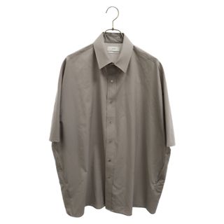 Graphpaper グラフペーパー 21SS Fine Wool Tropical Yoke Sleeve S/S Shirt ファインウールトロピカル 半袖シャツ グレー GM211-50122(シャツ)