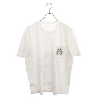 CHROME HEARTS クロムハーツ CH T-SHRT/1 ソウル限定 ホースシューバックプリント半袖ポケットTシャツ ホワイト