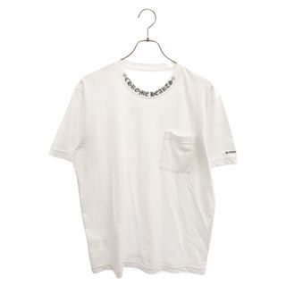 CHROME HEARTS クロムハーツ NECK LOGO S/S TEE ネックロゴ プリント 半袖カットソー Tシャツ ホワイト