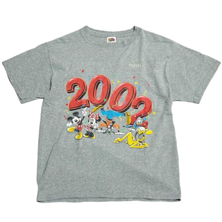 ディズニー(Disney)の2002年 USA DISNEY ディズニー ミッキー パーティー Tシャツ(Tシャツ/カットソー(半袖/袖なし))